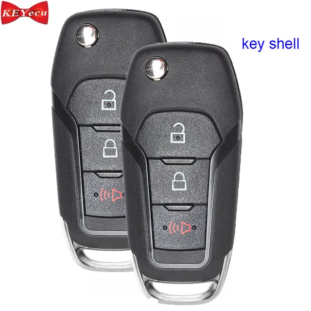 KEYECU 2 шт. для Ford EcoSport F 150 250 350 450 550 Explorer дистанционный ключ автомобиля в виде