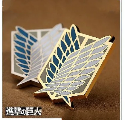 Значок атака на Титанов Аниме периферийные булавки разведчик полк Обследование