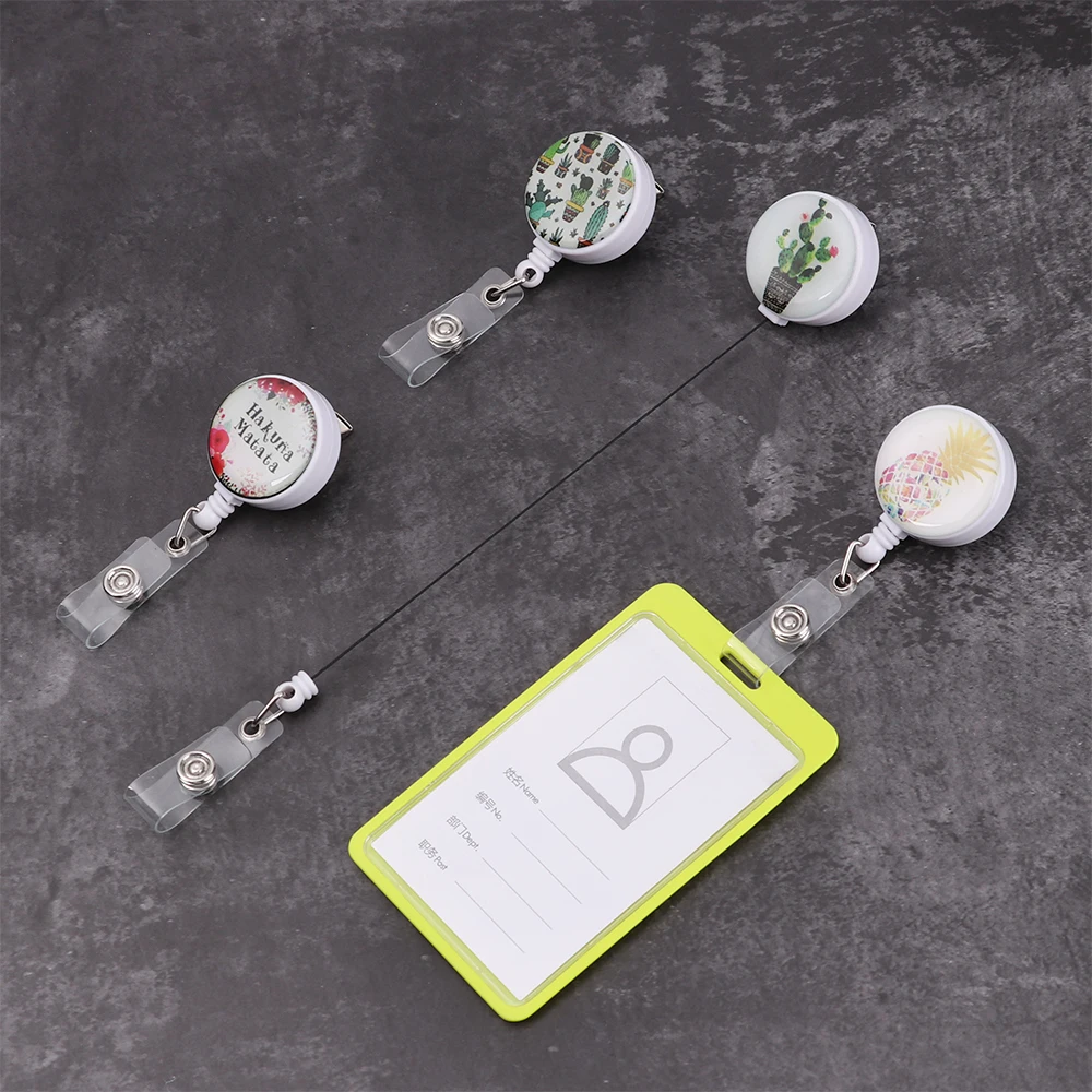 Выдвижной Значок медсестры зажим с цветком ананасом и КАКТУСОМ|Бейджи