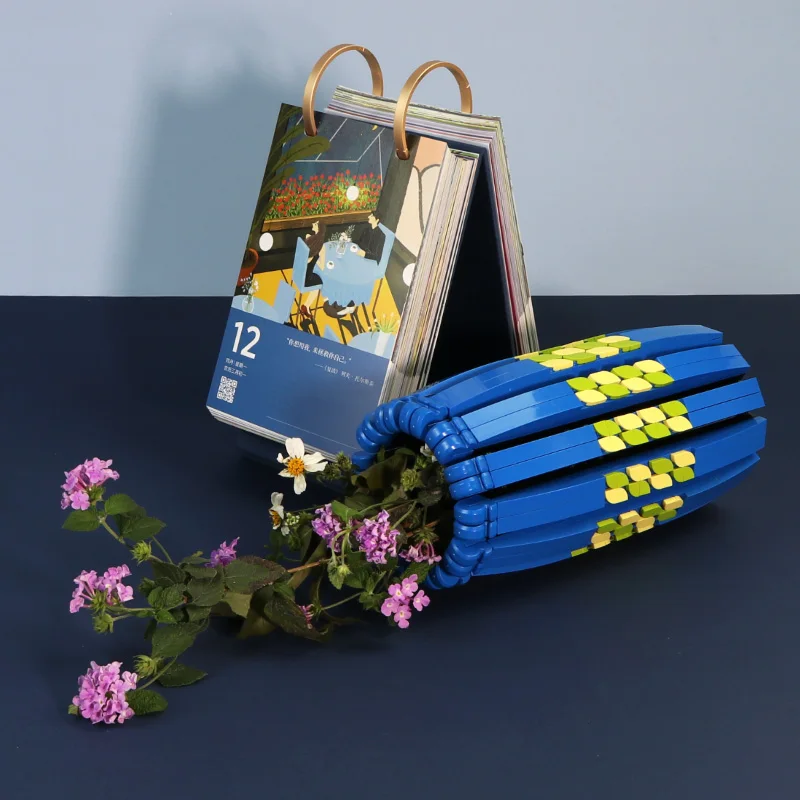 

MOC Colorful Wide Mouth Vase Flowers Bouquets Plants Decoration Blossom Ornaments Building Blocks Model Brick Kids DIY Toys Gift