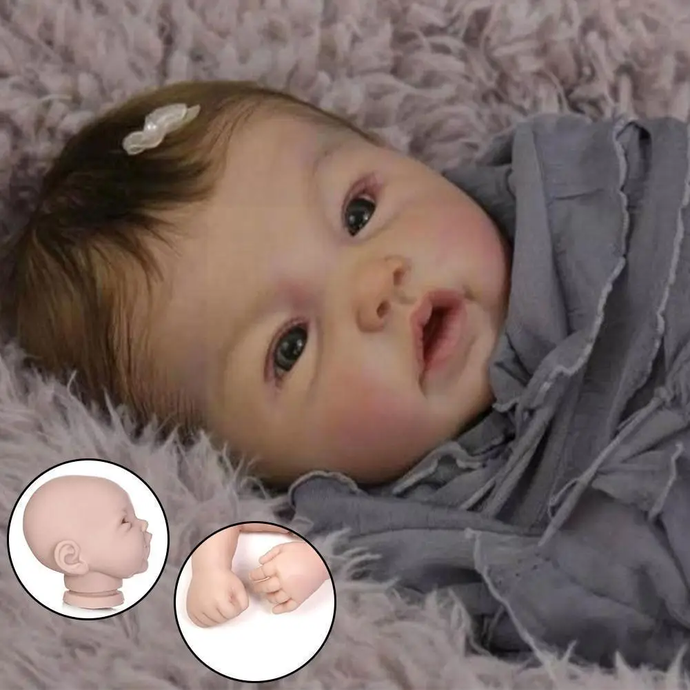 

DIY Rebirth Baby Mold Blank Doll Kit Vinyl Unpaintedv Reborn 22 Lifelike Doll Inches Baby Bebe N0L2