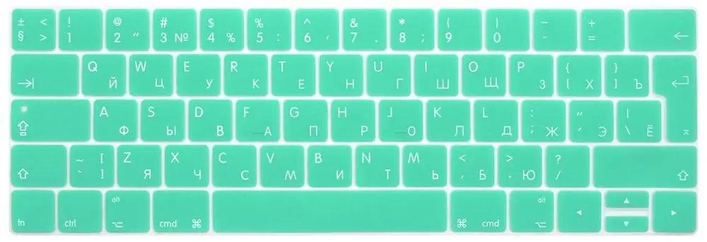 Русская Защитная пленка для клавиатуры ЕС для Macbook Pro 13,3 A1706 A1989 и 15,4 дюймов A1707 A1990 с сенсорной панелью