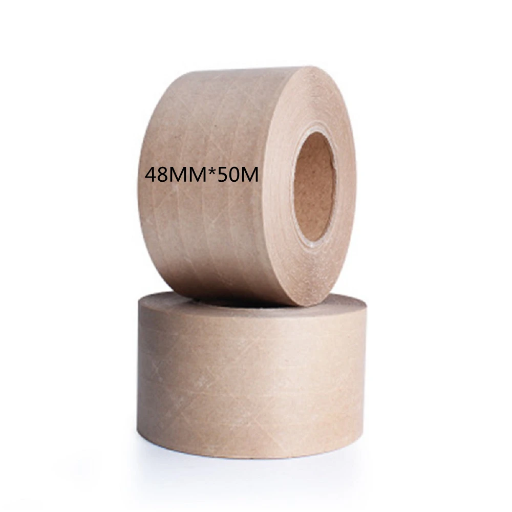 Water Activated Gummed Kraft Paper Tape Packaging Dispenser Pink Kraft paper tape Cutter for Shipping, Carton and Box Sealing images - 6