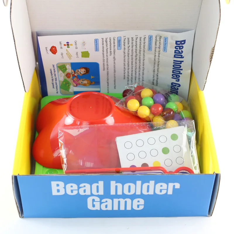 

Renbo Beaded Game Hand-Eye Coordination Clip Beans Early Education Intelligence Children Parent-Child Desktop Game Toys
