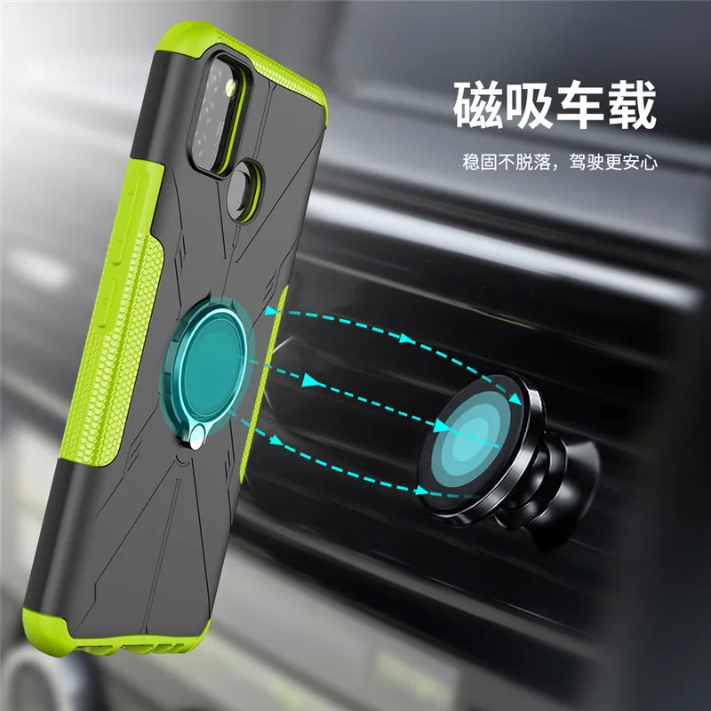shockproof case for infinix hot 10 lite luxury case infinix hot 10 lite ring 360 protect back cover infinix hot10 lite x657b bag free global shipping