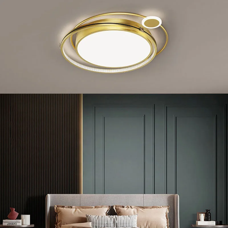 

Nordic Black Gold LED Ceiling Lights for Bedroom Living Dining Room Kitchen Hallway Home Decoration Modern Interior Luminaires