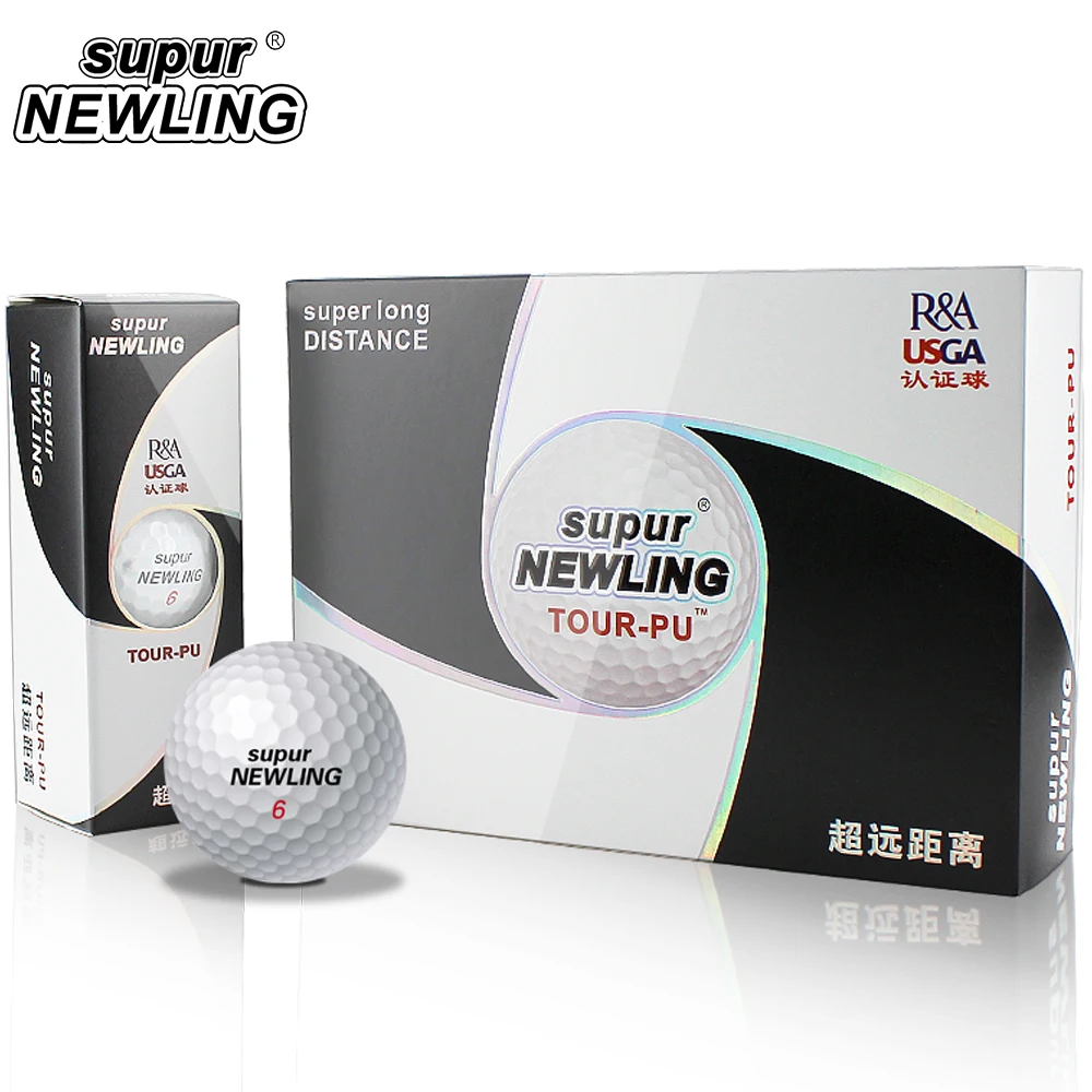 Мячи для гольфа Supur Newling TOUR из мягкого полиуретана на большие расстояния 12
