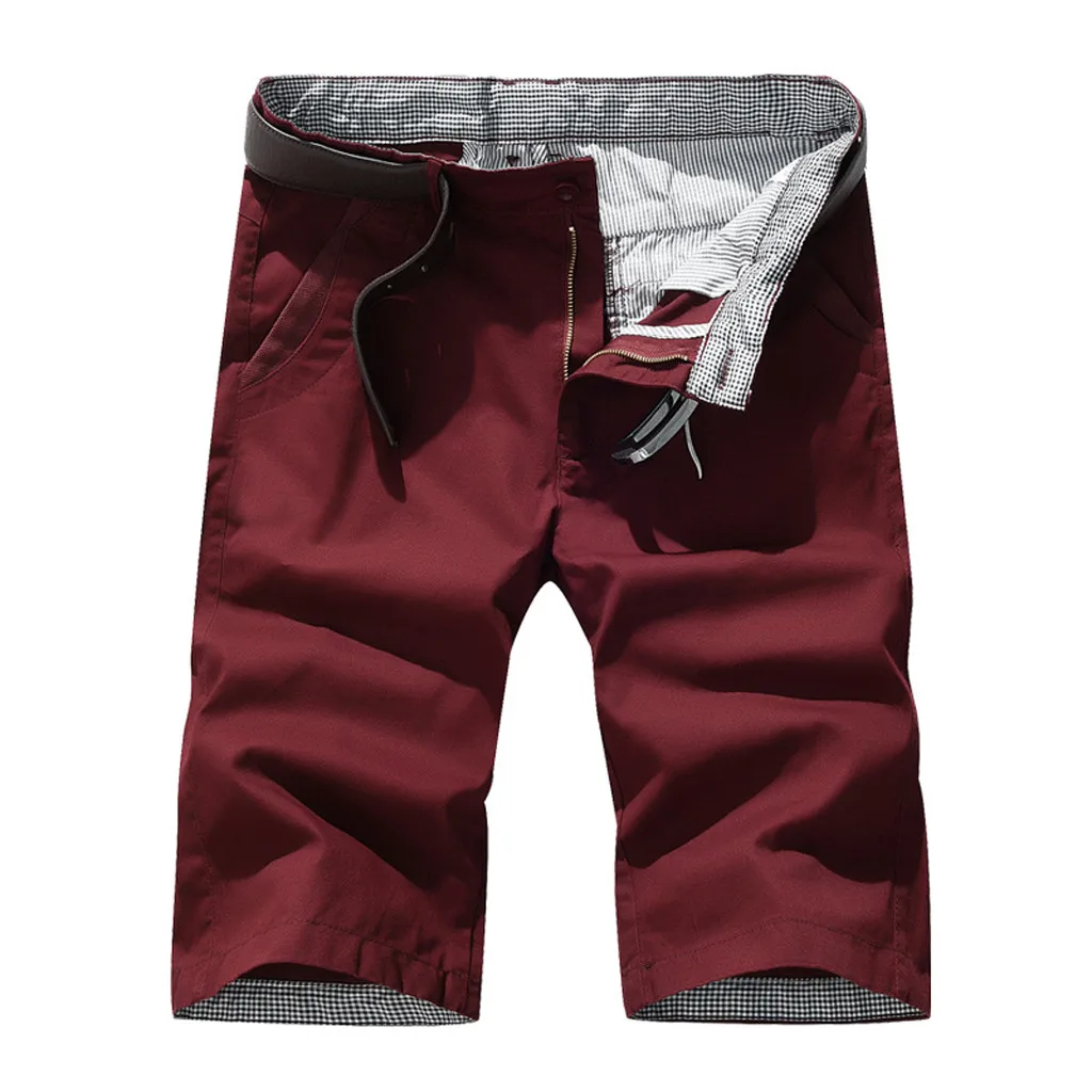 Мужские летние повседневные шорты до колена большие размеры S-7XL модные прямые