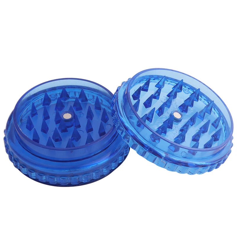 Пластиковая табачная мельница дробилка для трав и специй 3 детали 60 мм|Трубки