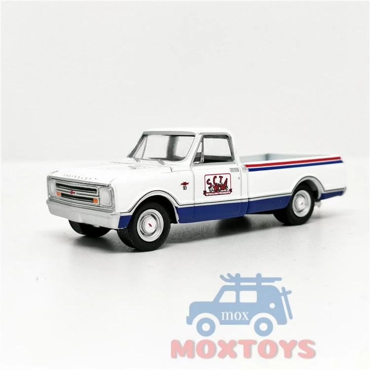 Greenlight 1:64 1968 Chevrolet C 10 пикап SCTA модель автомобиля свободного покроя|Наземный