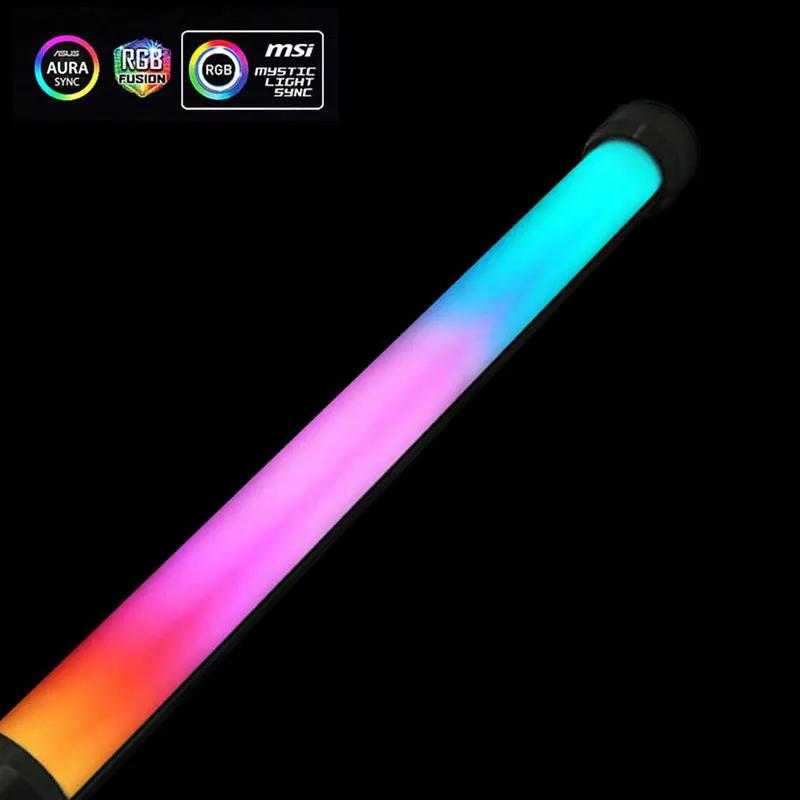 Computer Cables 5VD G/3PIN Aluminum RGB/VDG Chassis Color Light Strip With Magnetic Multicolor RGB LED Pollution Symphony