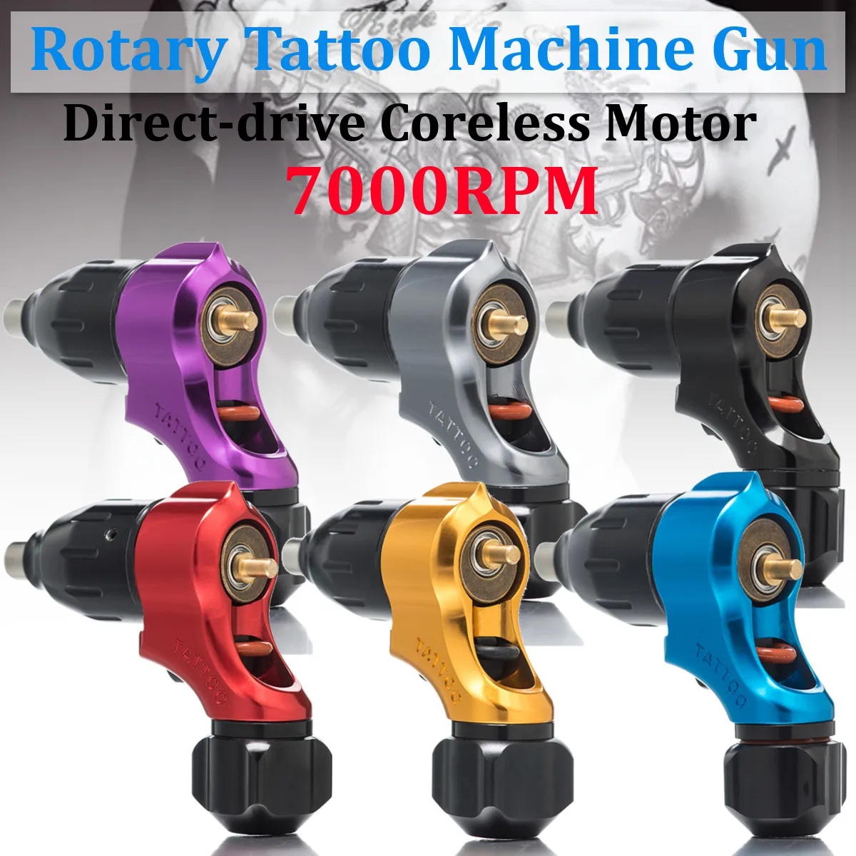 

Набор для тату-машинки, 7000 об./мин.