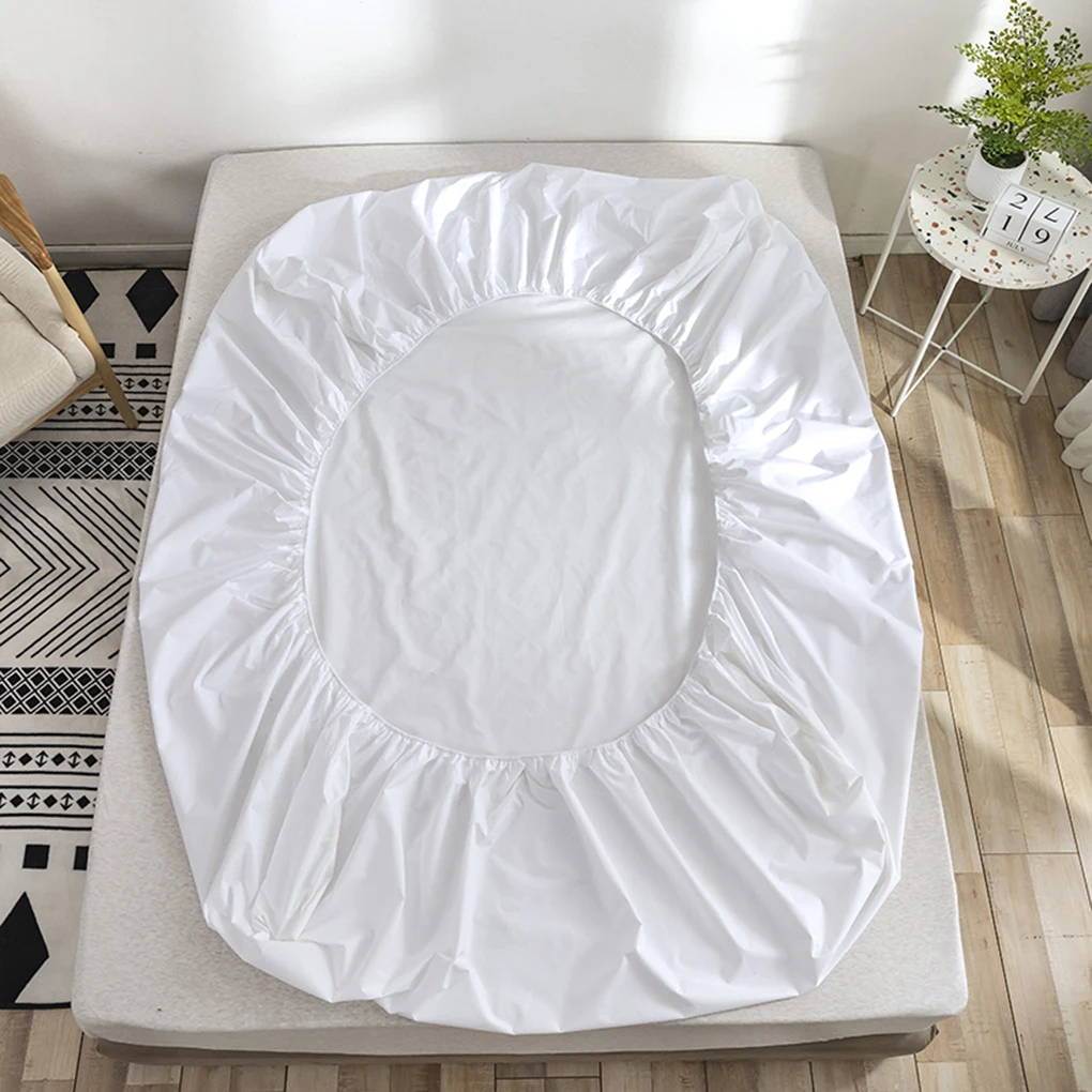 

Feiqiong Pure Color Bed Mattress Cover Waterproof Mattress Protector Pad Fitted Sheet Elastic Bed Linen High Rating Fitted Sheet