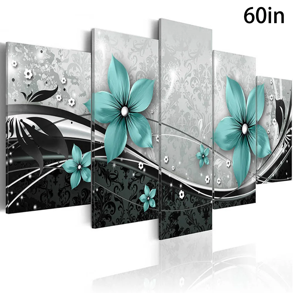 

Waterproof Canvas Oil Painting Bedroom Living room Background Display 5pcs