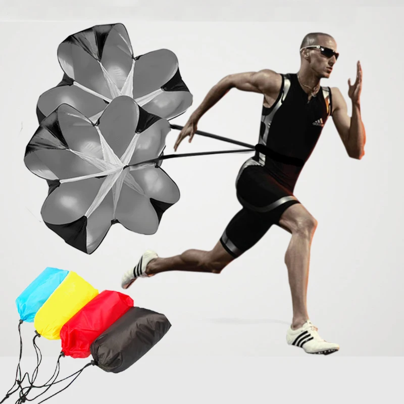

Adults Kids Running Sprint Dash Track and Field Drag Umbrella Deceleration Parachute for Football Basketball Explosive Force