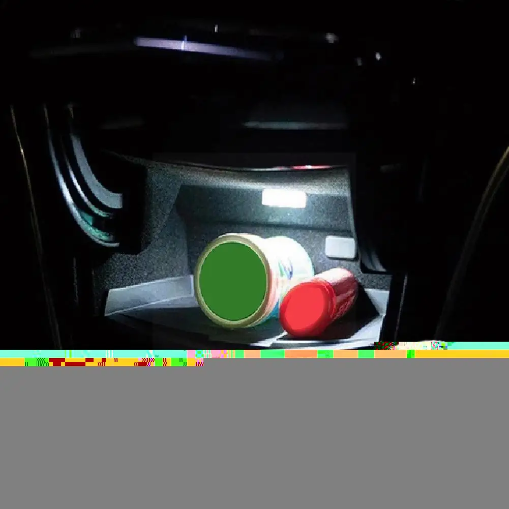 

1pc Car Led Sensor Light One-button Portable Self-adhesive Small Night Car Outdoor Lamp Mini Home Atmosphere Light K7s9