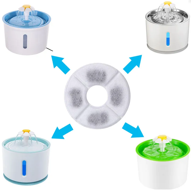 

Pet Cat Water Fountain Filters 2 Pack Filter Premium Cat Carbon Replacement Filters For Light Cat Flowers Fountain