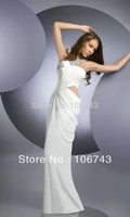 free shipping 2014 best sale new style sexy bride wedding custom size vestido de noiva crystal criss cross dinner evening dress