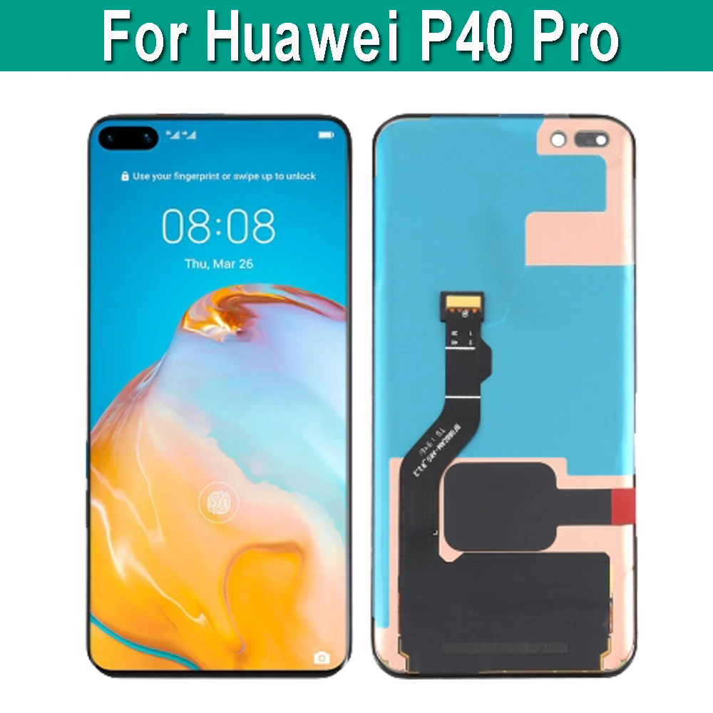 Pantalla OLED Original para m&oacute;vil, montaje de digitalizador con pantalla t&aacute;ctil LCD para Huawei P40 Pro, ELS-NX9, ELS-N04, ELS-AN00, ELS-TN00-0