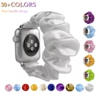 Нейлоновый разноцветный эластичный ремешок для apple watch band 6 44 мм 40 мм, женский браслет для наручных часов Series 6 5 4 3 2 42 мм 38 мм