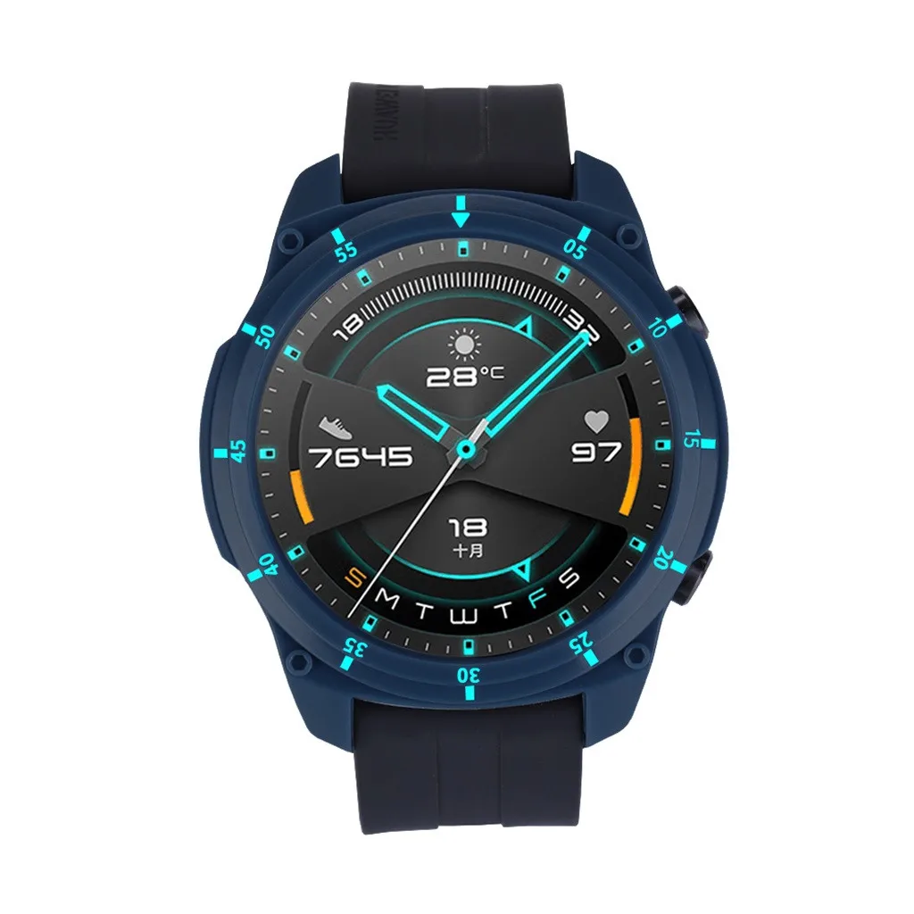 Чехол для Huawei Watch GT2 цветные Смарт-часы чехол из ТПУ корпус 46 мм защита спортивные