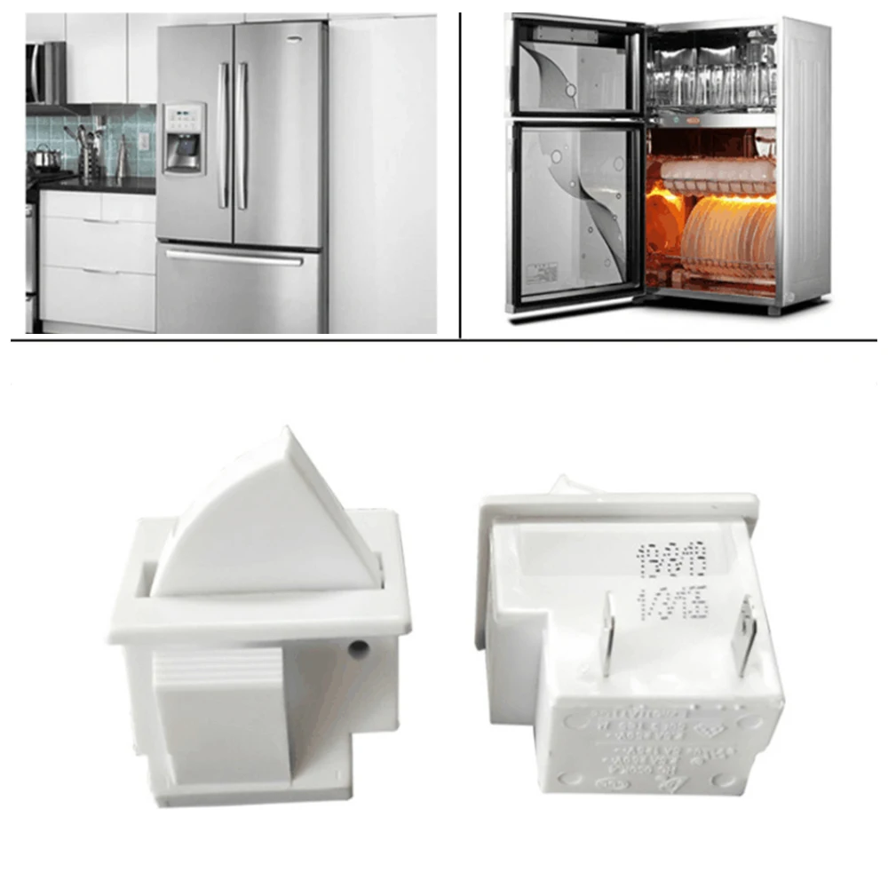 

2Pin Refrigerator Door Lamp Light Switch Freezer Parts 5A 125V 2.5A 250V Fridge Household Accessories