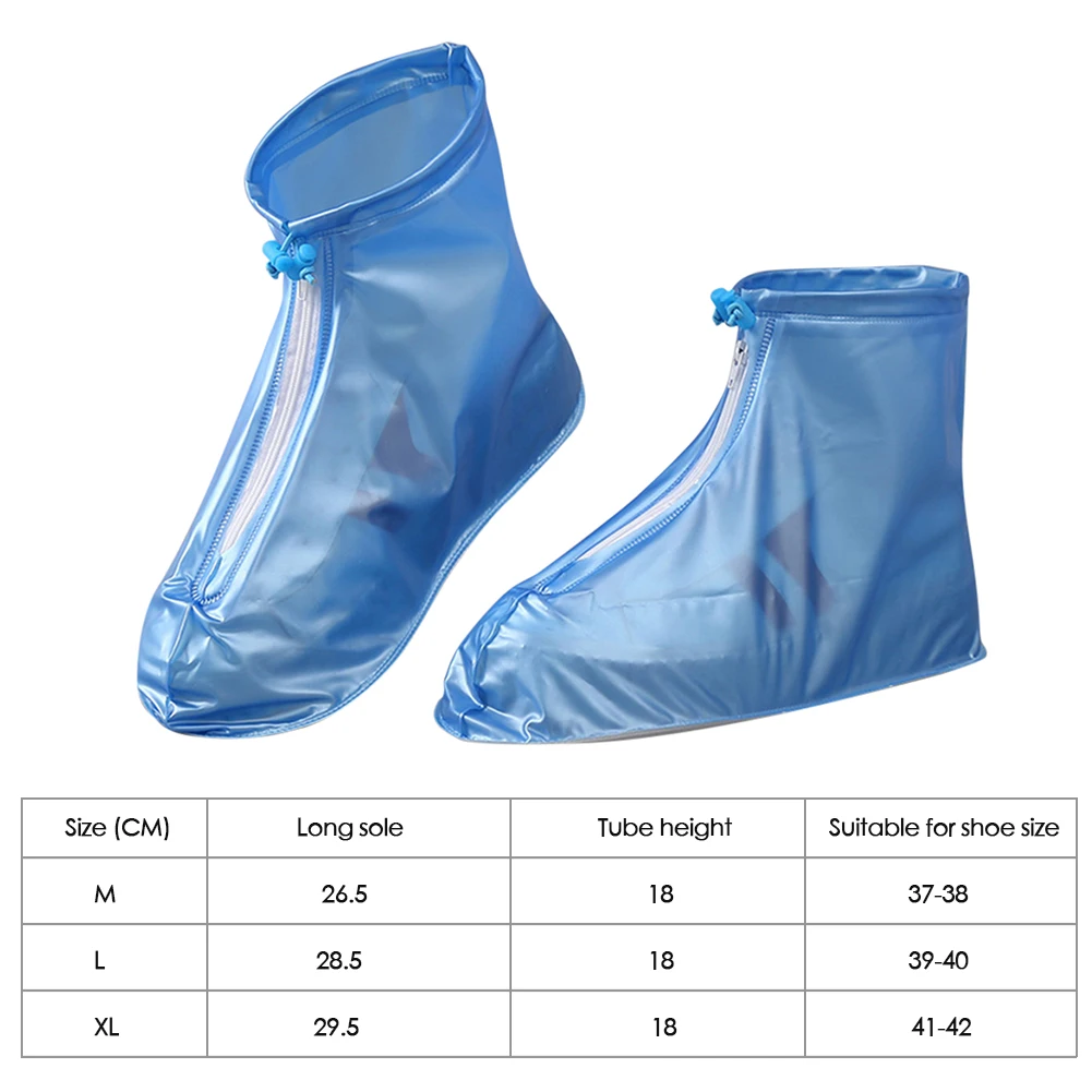 

Waterproof Shoe Cover Silicone Unisex Thicken Anti Slip Shoes Protectors Rain Boots Indoor Outdoor Rainy Days Dust-proof