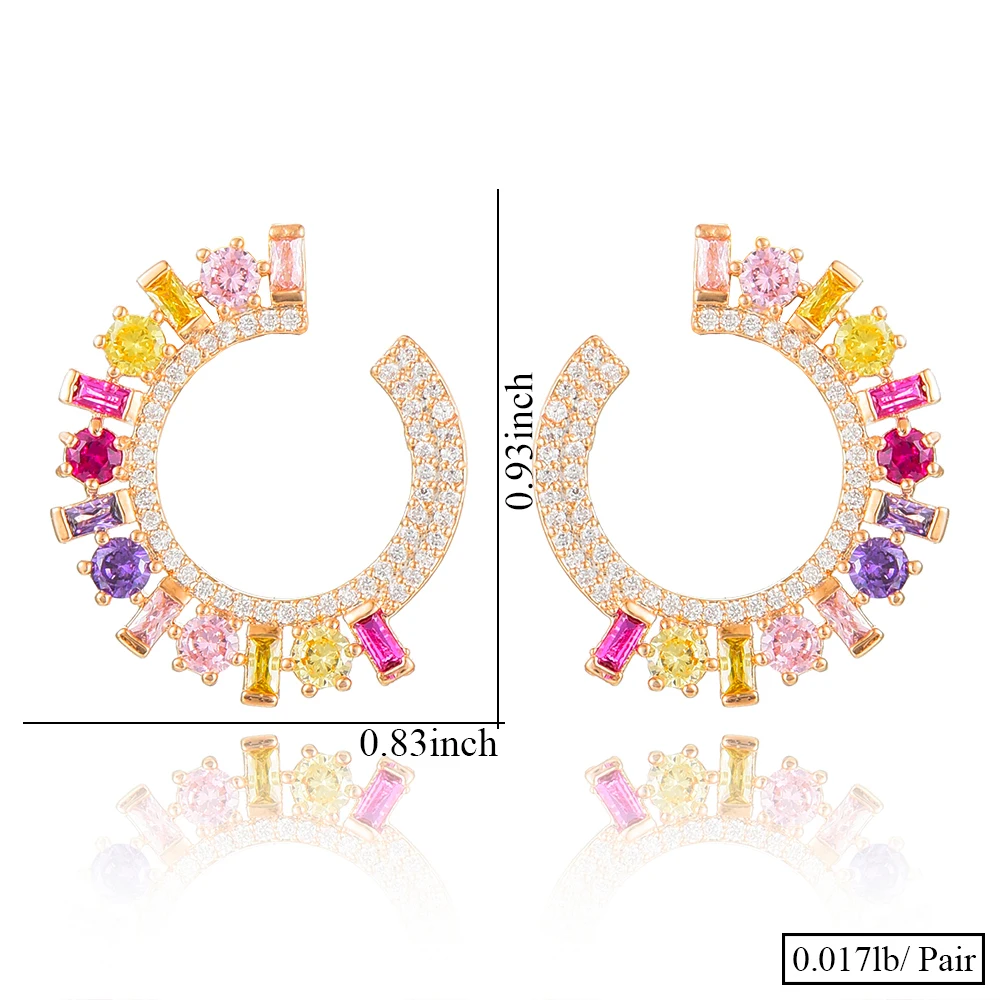 GODKI Danity Stud Earring For Women Wedding Fashion Flow Cubic Zirconia Brincos boucle d'oreille 2020 Trendy Bohemia Jewelry HOT |