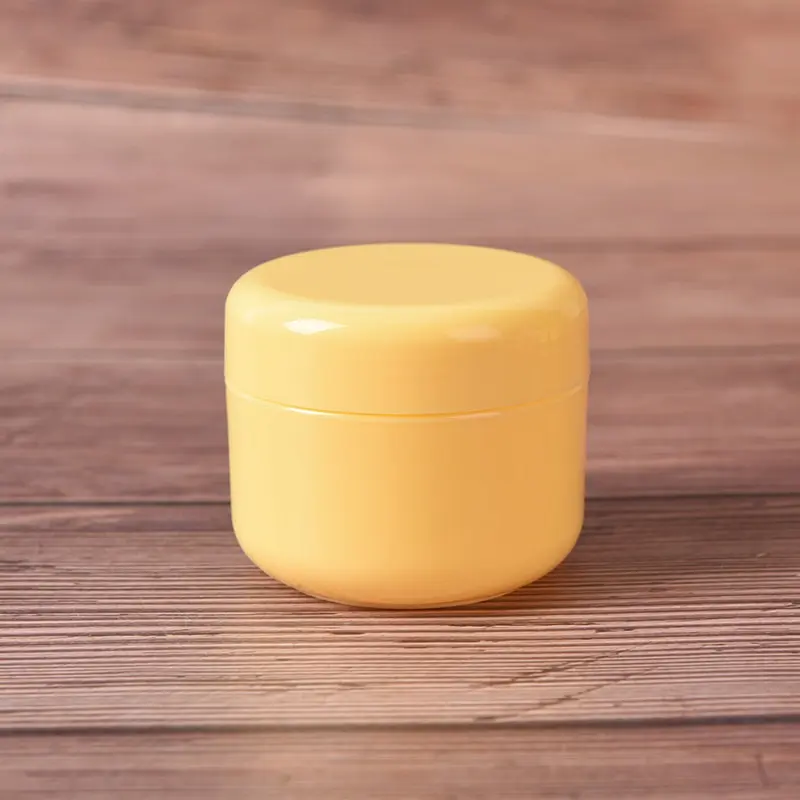 50g yellow 10/20/50/100 г мини-контейнер для крема для лица косметический пустые банки горшки Макияж жидкий крем увлажняющий бальзам для губ контейнер - Цвет: 50g yellow