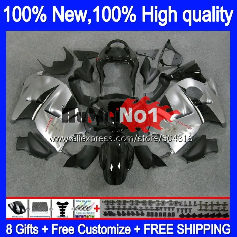 

GSXR-1300 For SUZUKI Hayabusa GSXR 1300 Grey Black 28MC.104 GSXR1300 2002 2003 2004 2005 2006 2007 96 02 03 04 05 06 07 Fairing