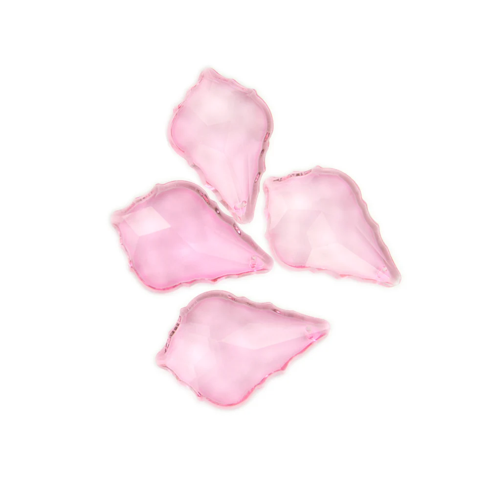 38mm/50mm Maple Leaf Shape 20pcs/lot Crystal Glass Lighting Hanging Prism Pendants Home Decoration Accessories for Chandelier | Лампы и
