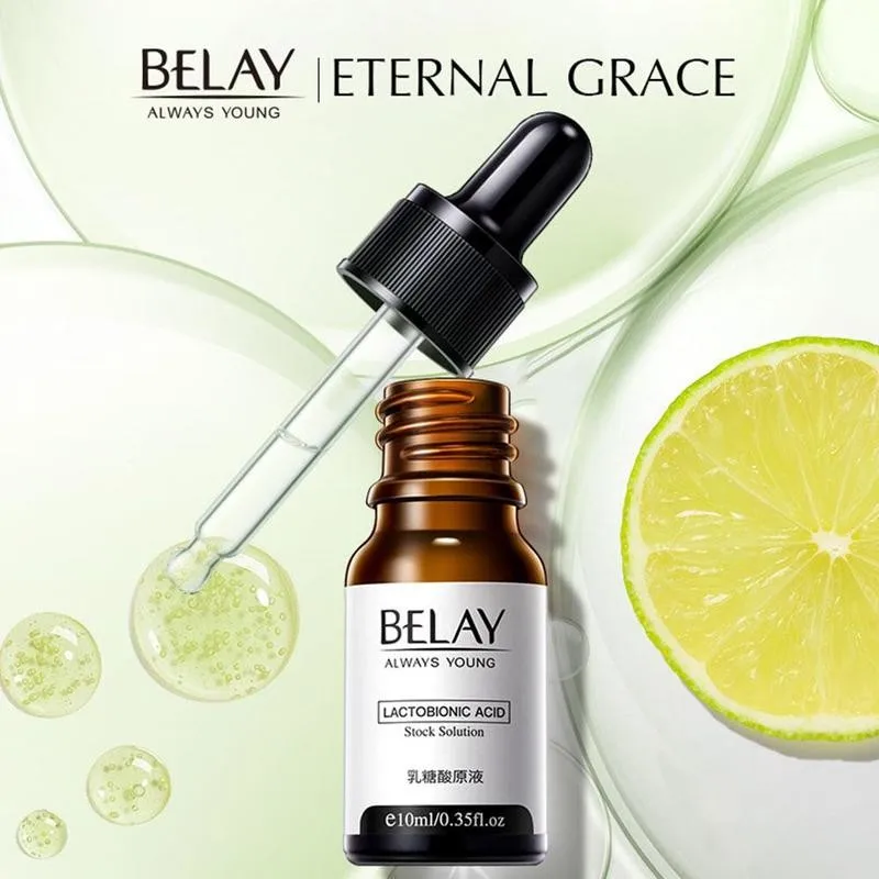

Lactobionic Acid Face Serum Anti-Aging Wrinkles Essence Exfoliating Shrink Pores Anti-Oxidation Lift Firming Remove Fine Lines