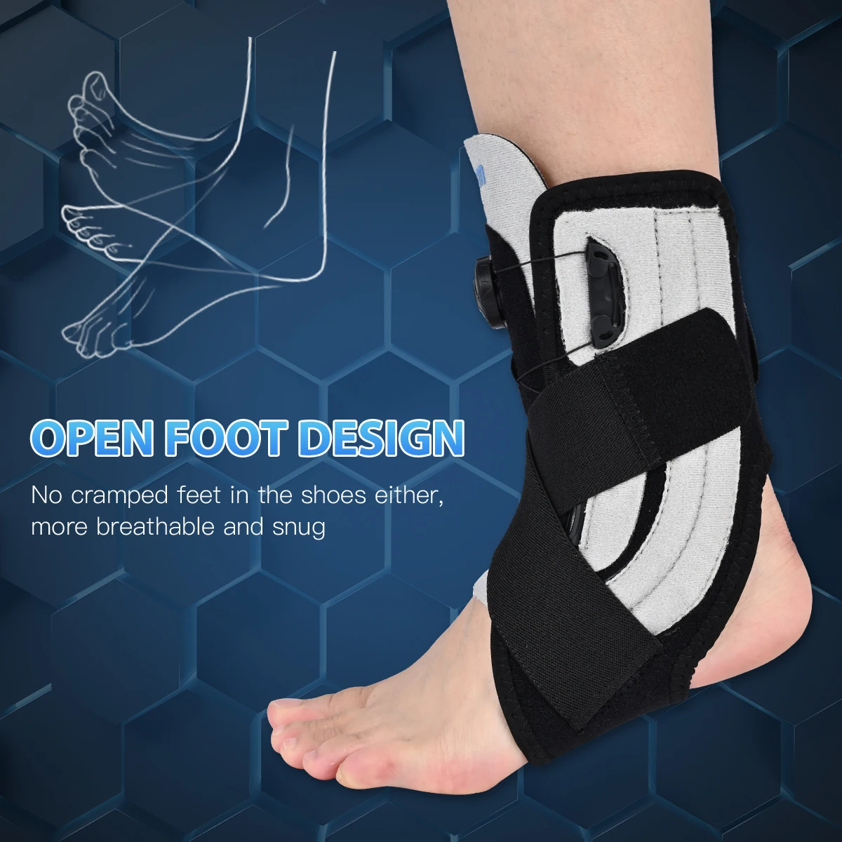 Фиксатор голеностопа Tenbon Spin System фиксация суставов | Красота и здоровье