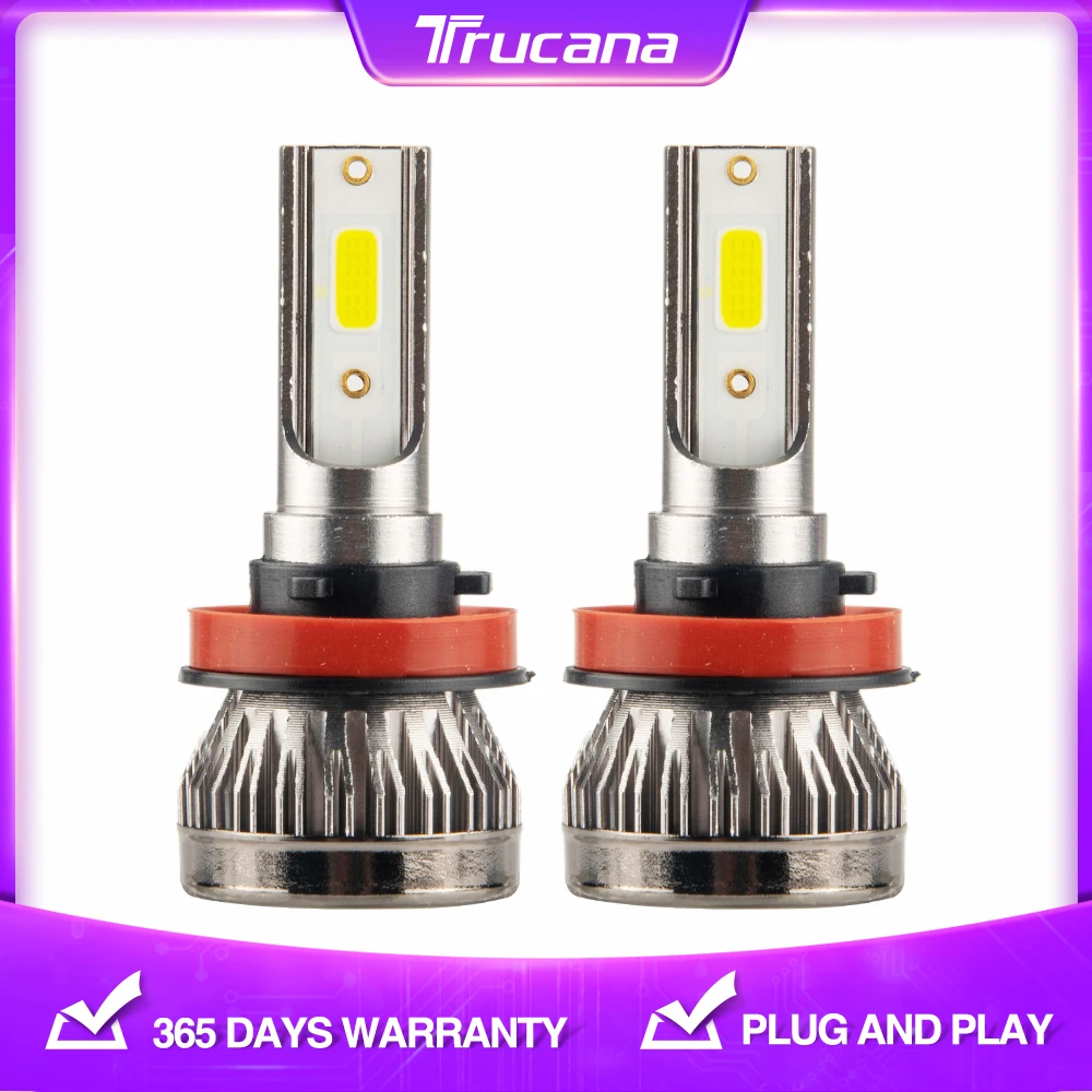 

Trucana 2x H7 H4 H11 LED Headlight Bulb Fog Light H1 HB3 9005 9006 HB4 6000K 36W Led Headlight Lamp 10000LM Car LED Headlamp 12V