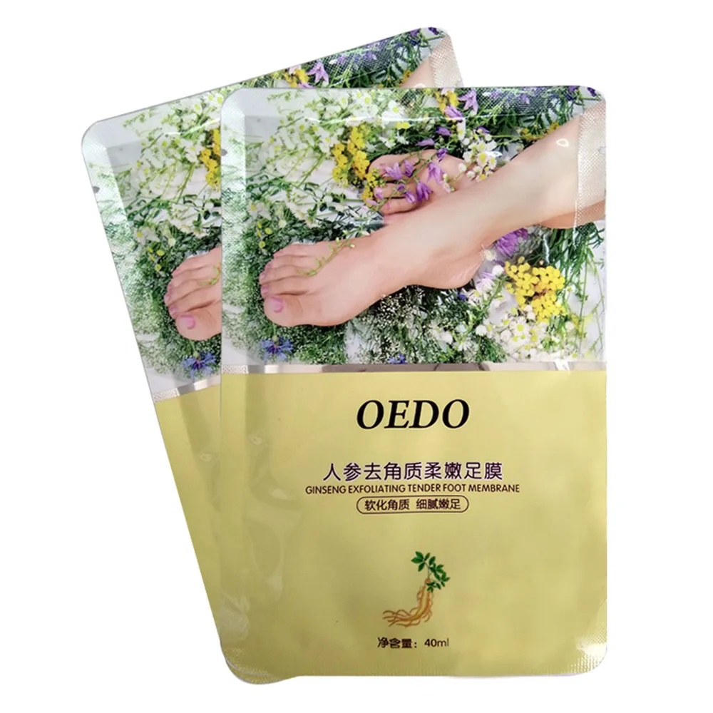 Уход за кожей женьшень отшелушивающая мягкая маска для ног Имбирная Лаванда