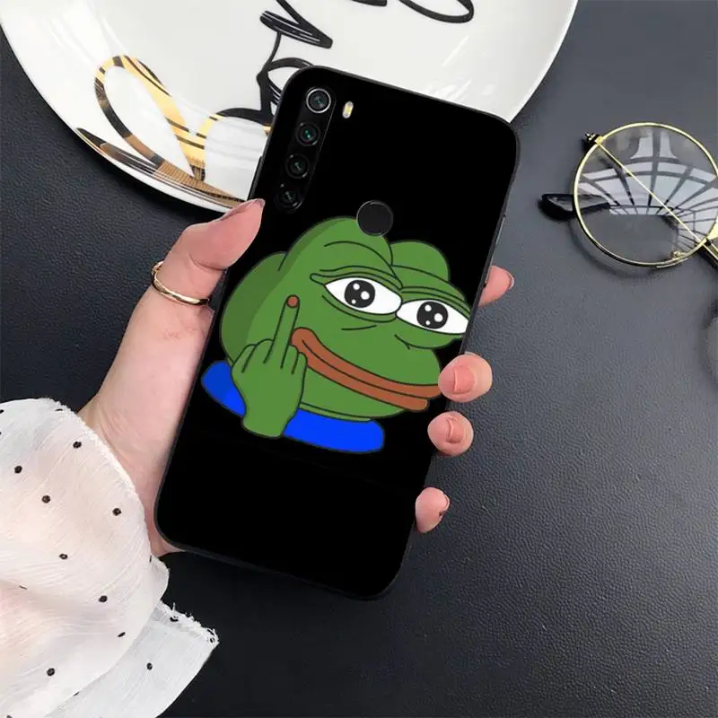 

Funny The Frog Pepe face crying Phone Case For Xiaomi Redmi 7 8 9t a3Pro 9se k20 mi8 max3 lite 9 note 9s 10 pro