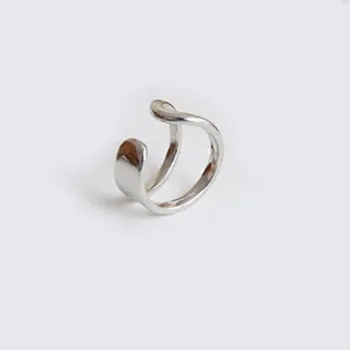 

Korea Dongdaemun double-line earclip female fashion 2020 new personality hollow geometric circle earclip earrings Q3377