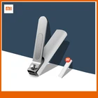Кусачки для ногтей Xiaomi Mijia, портативные, с крышкой, триммер, педикюр, защита от брызг, нержавеющая сталь