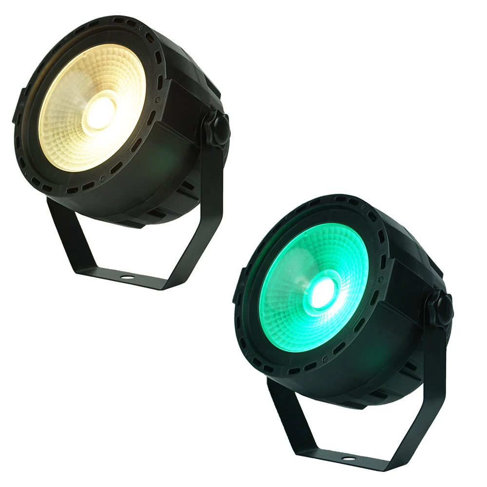 

2 Pieces LED 30W COB Light RGB 3in1 Full Color Plastic COB Par Light Voice Strobe Light MiNi Wall Wash Light