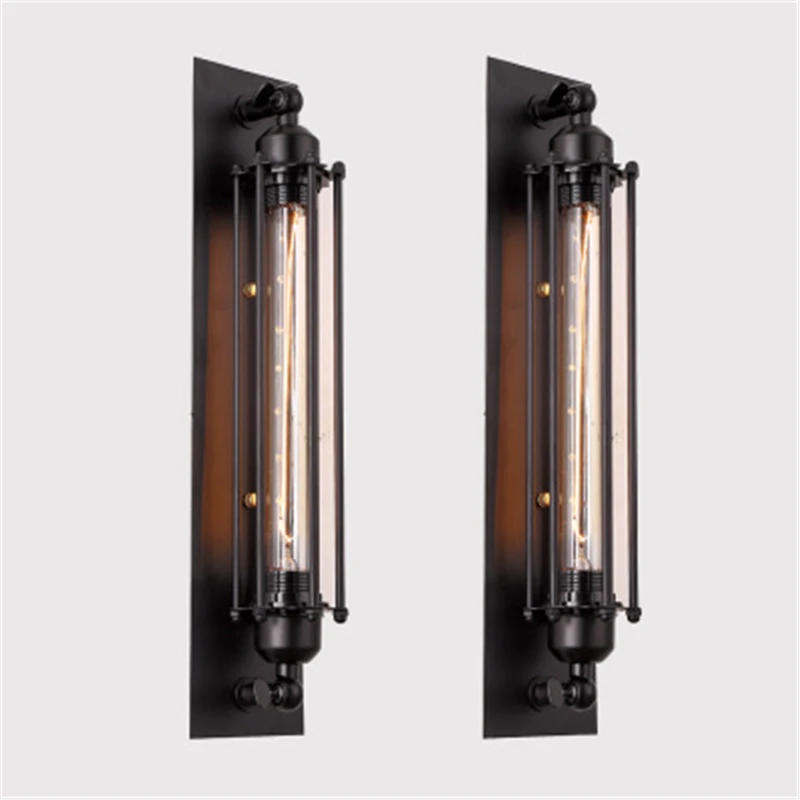 Ретро панк Лофт настенный светильник прикроватный для спальни Бар Настенные