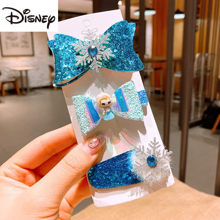 

Disney Cute Cartoon Princess Daily Travel Headdress Children Dress Up Hairpin Hair Accessories Gifts for Little Girls