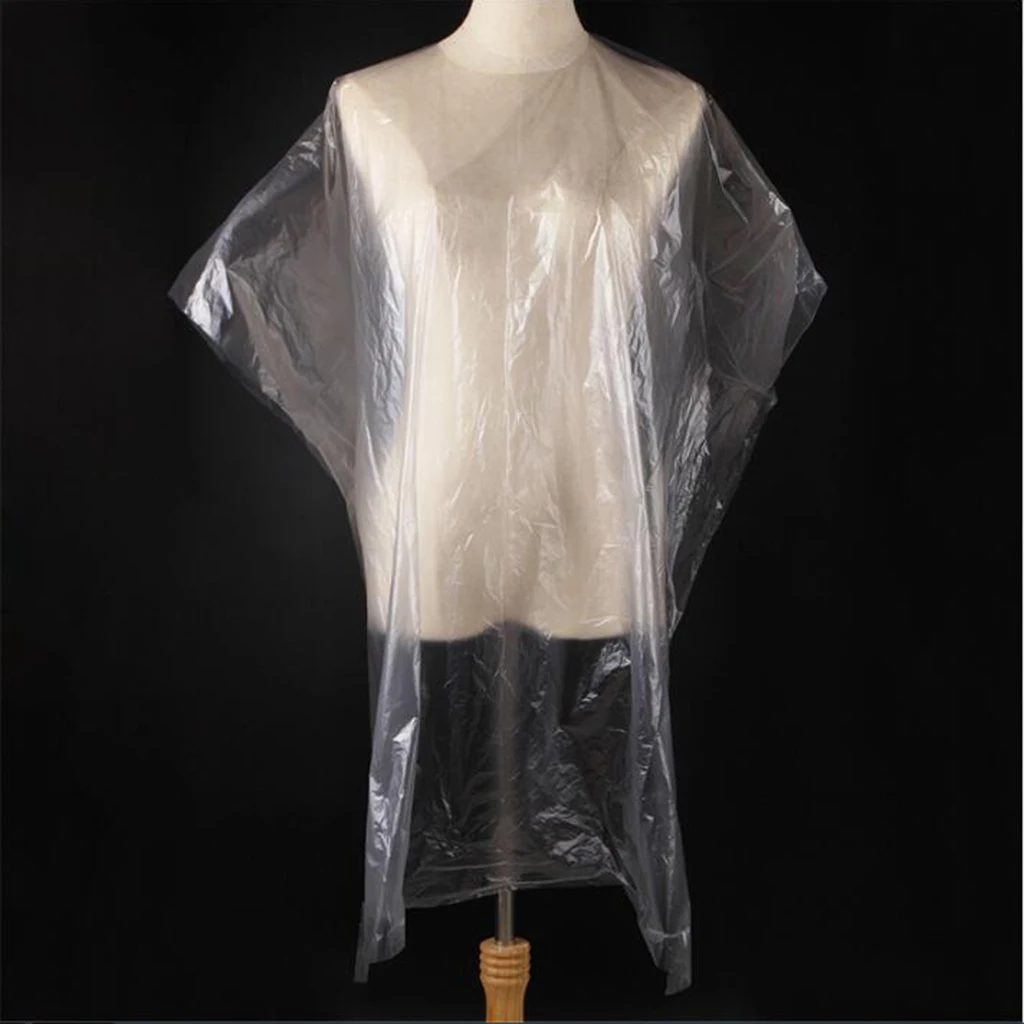 

500x Large Disposable Hair Cutting Cape Gown Stylist Barber Capes Apron