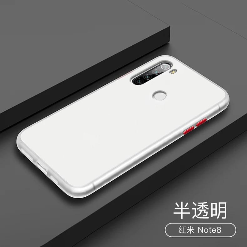 Для xiaomi redmi Note 8T Чехол Жесткий PC Прозрачный матовый защитный чехол на заднюю панель для xiaomi redmi 8 note 8 Pro Чехол