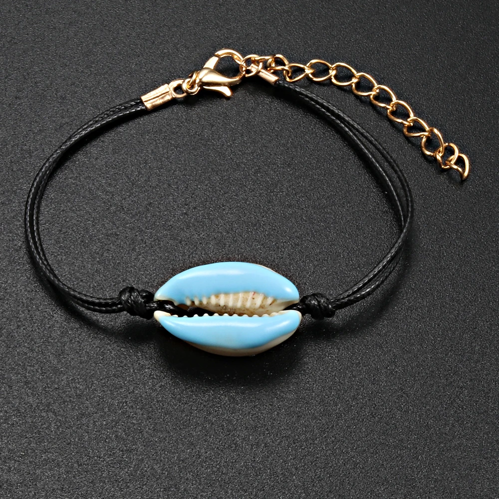 Красочные браслеты в виде раковины Cowrie богемные подвески для женщин и девушек
