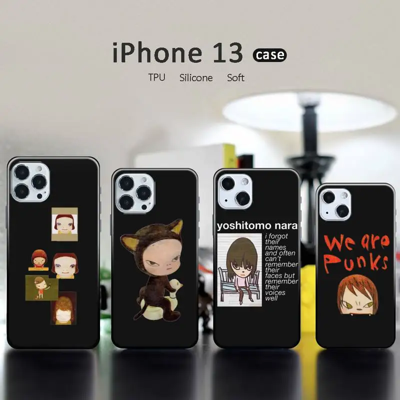 

Yoshitomo Nara Phone Case for iPhone 13 12 11 mini pro XS MAX XR 8 7 6 6S Plus X 5S SE 2020