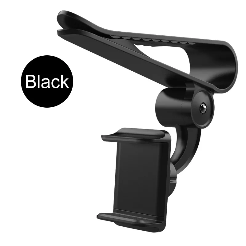 

2021 New 360 Car Clip Sun Visor Cell Phone Holder Mount Stand Soporte Movil for Iphone Xs GPS Rearview Mirror Holder Car Mobile
