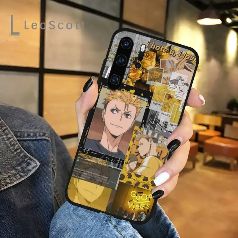 

Haikyuu Kuroo Tetsurou anime Phone Case For Huawei honor Mate P 9 10 20 30 40 Pro 10i 7 8 a x Lite nova 5t