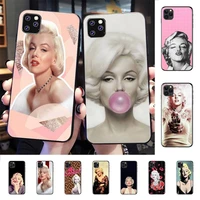 marilyn monroe with a cat phone case for iphone 11 12 13 mini pro xs max 8 7 6 6s plus x 5s se 2020 xr cover