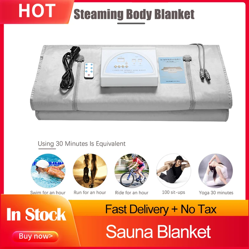 

Fat Burning Sauna Blanket For Slimming Weight Loss Spa Detox Infrared Heating Blanket For Home Body Shaper With Romote Control