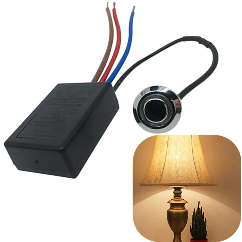 

US/EU 0.3A/0.8A LD-600S Build-in 3 Way Finger Touch Dimmer ON/OFF Switch US EU 220V-240V 20W-150W